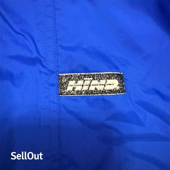 Vintage Hind Unisex Colorblock Windbreaker Jacket Zip-Up Standard Size M - Picture 5 of 8